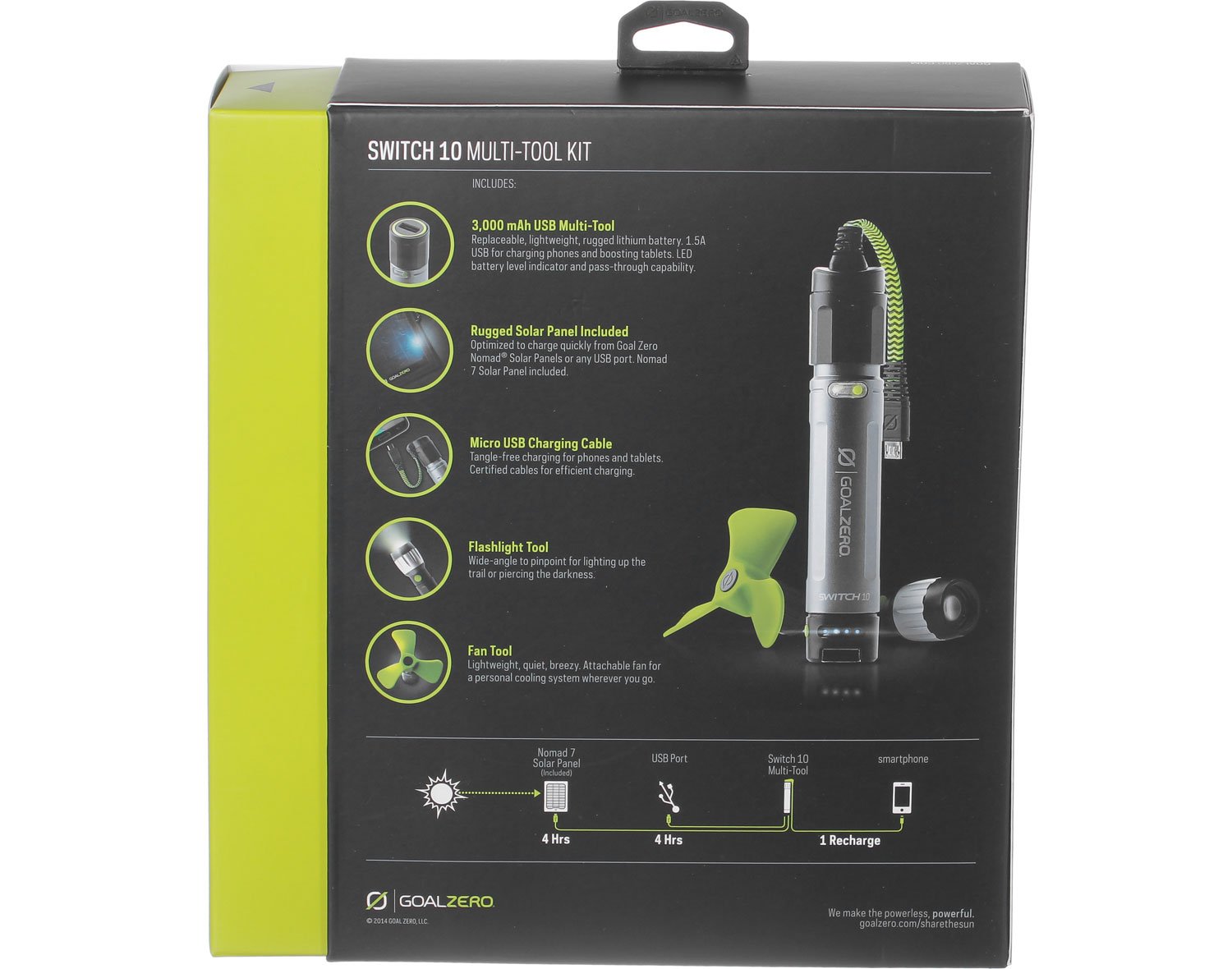 Amazon.com: Goal Zero Switch 10 Recharger with Nomad 7 Solar Panel